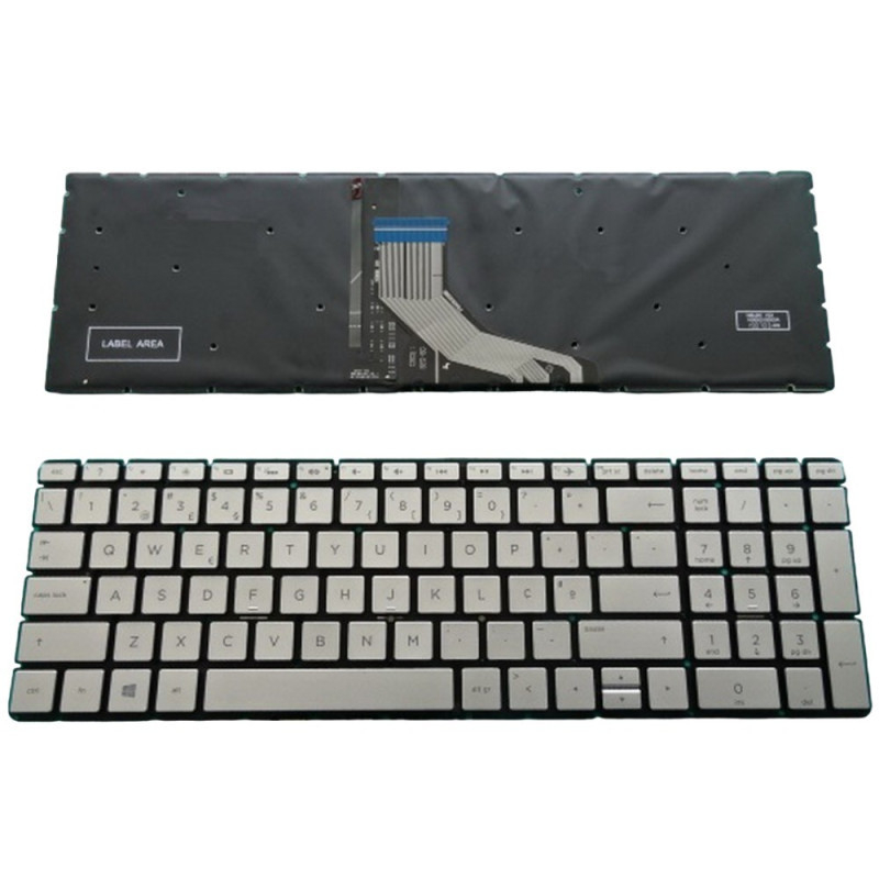 HP 15-CW 17-CE Teclado PT s/Cover c/Backlight (Silver)  - L13653-131