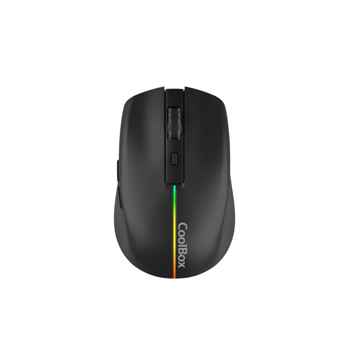 Rato Gaming Coolbox Wireless RGB 1600 DPI (Preto)