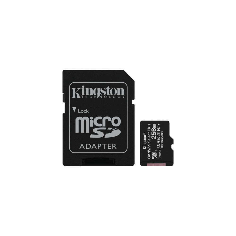 Cartão de Memória Micro SDXC 256GB Canvas Select Plus + Adaptador SD