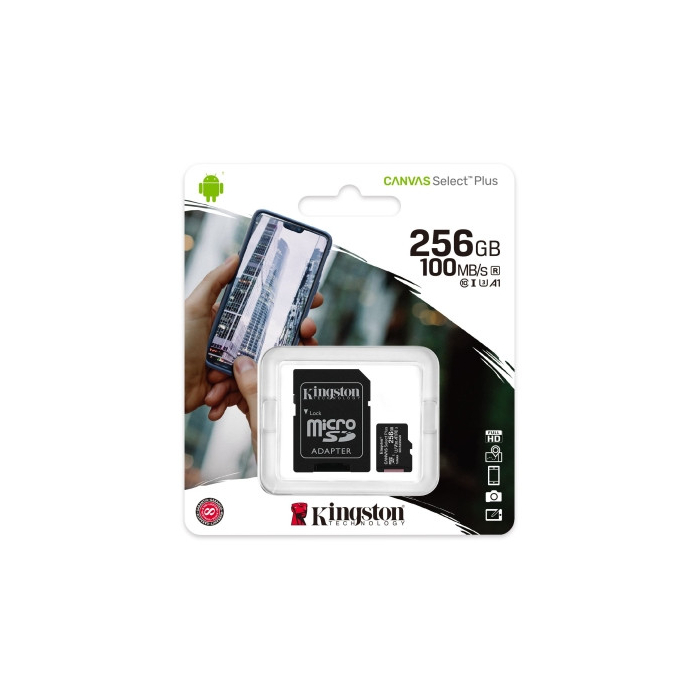 Cartão de Memória Micro SDXC 256GB Canvas Select Plus + Adaptador SD