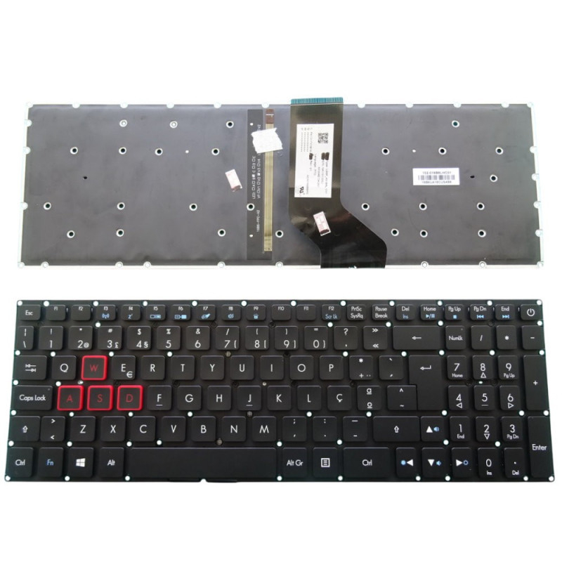 Acer Aspire VX5 Teclado US s/Cover (embutir) - 6B.GM1N2.019