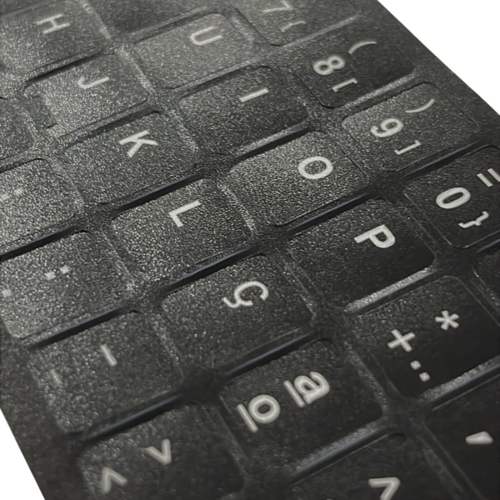 Sticker conversão Teclado PT Preto