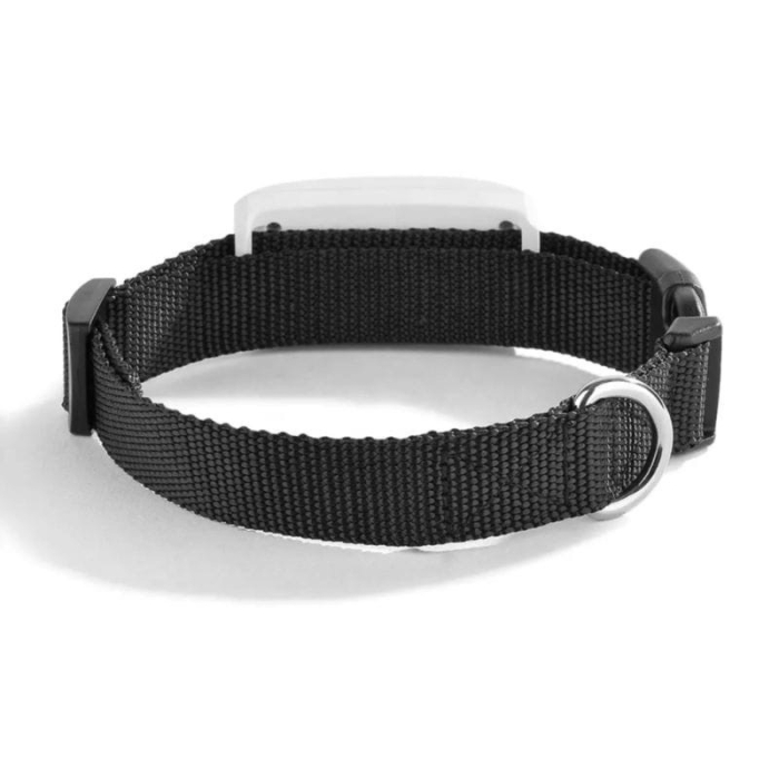 Localizador GPS para animais- Branco/ Preto