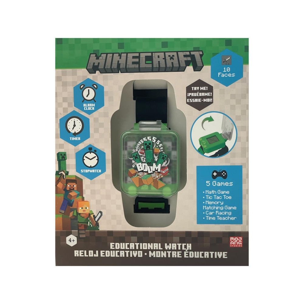 Relógio Educativo Digital - Minecraft