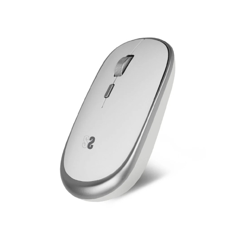 Rato SUBBLIM Mini 54mm x 25mm  Silencioso  Ambidiestro (Branco)