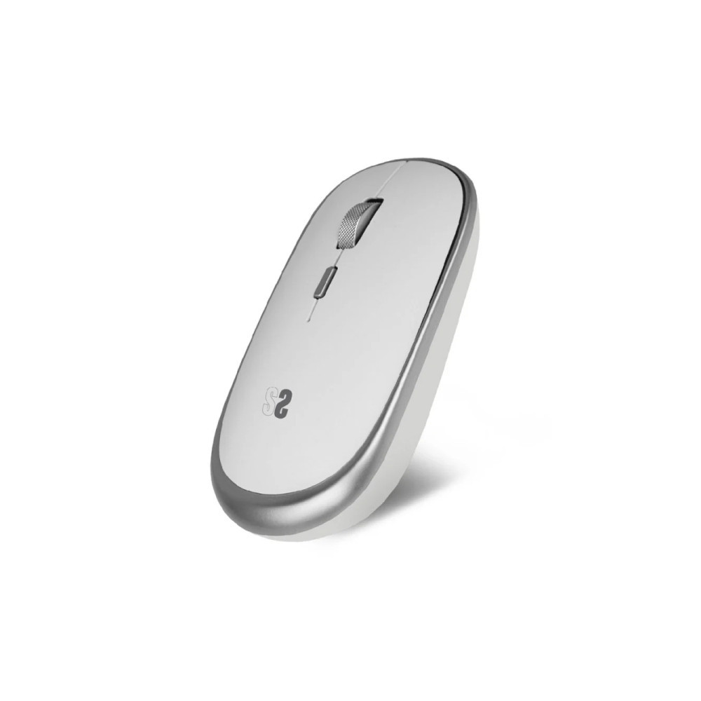 Rato SUBBLIM Mini 54mm x 25mm  Silencioso  Ambidiestro (Branco)