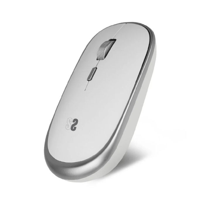 Rato SUBBLIM Mini 54mm x 25mm  Silencioso  Ambidiestro (Branco)