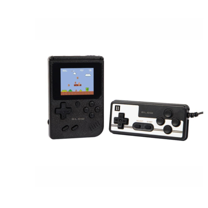 Consola Retro Compacta com 400 Jogos e Comando Retro (Preto)