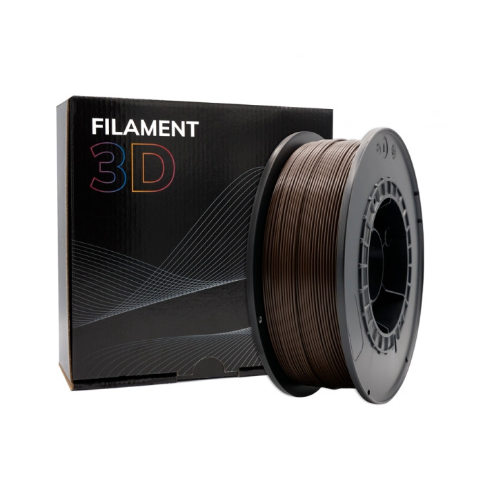 Filamento PLA para impressão 3D Diâmetro 1,75 mm (Ébano)