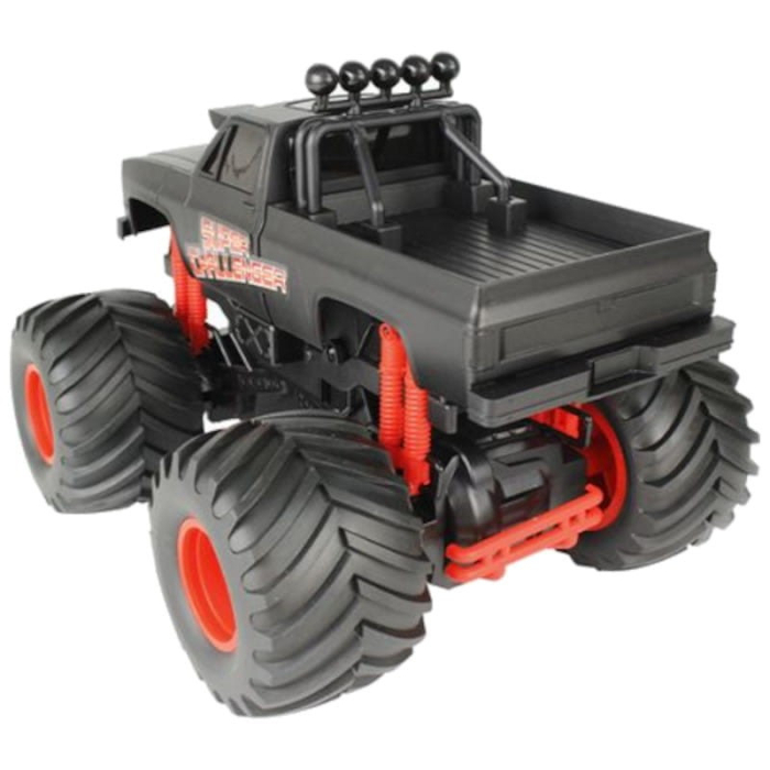 Carro RC Telecomandado Super Big Wheels Racing 1/16 (Preto/ Vermelho)