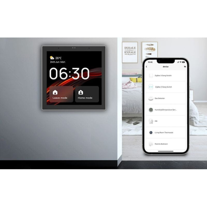 Painel de Controlo Inteligente - Avatto T6E S Z Bluetooth - Preto