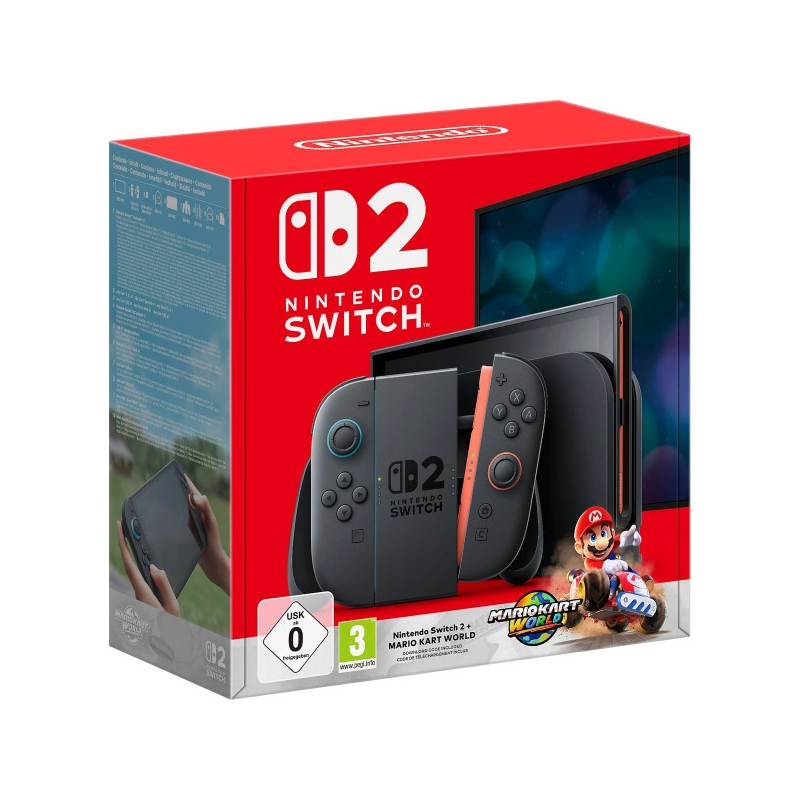Consola Switch 2 + Jogo Mario Kart World (Digital) - NINTENDO