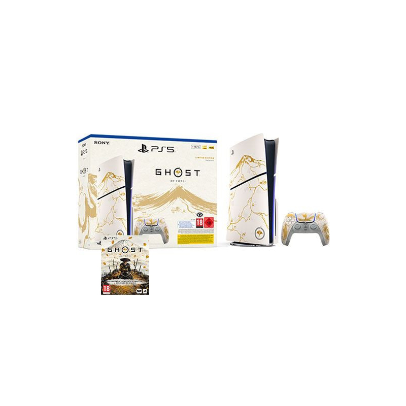 Consola PlayStation PS5 Slim (Standard Edition) 1TB + Ghost of Yotei Gold Limited Edition - SONY