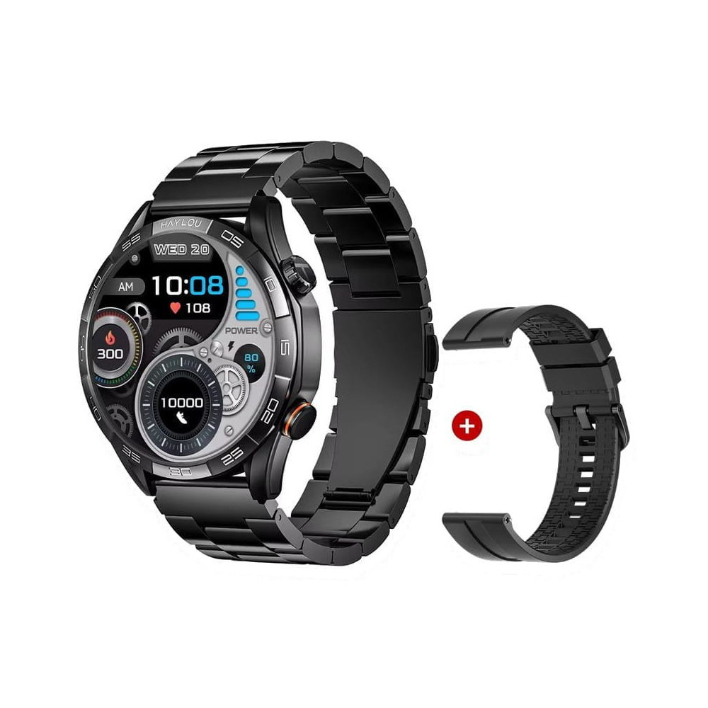 Smartwatch Haylou 5 - Pack 2 Braceletes (Preto)