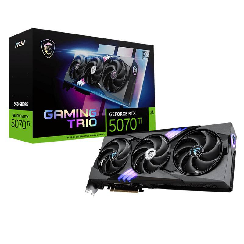 Placa Gráfica MSI GeForce RTX 5070 Ti GAMING TRIO OC 16GB GDDR7 DLSS4