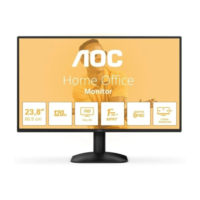 Monitor AOC 23.8" LED IPS FullHD 120Hz HDMI + VGA (Preto)