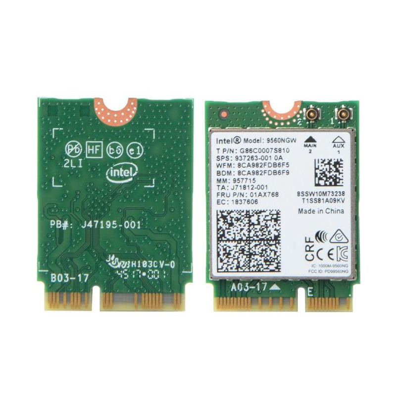 Placa Wifi Intel 9560NGW Wireless-AC 9560 802.11AC PCI-Express Bluetooth 5.1 - 9560NGW