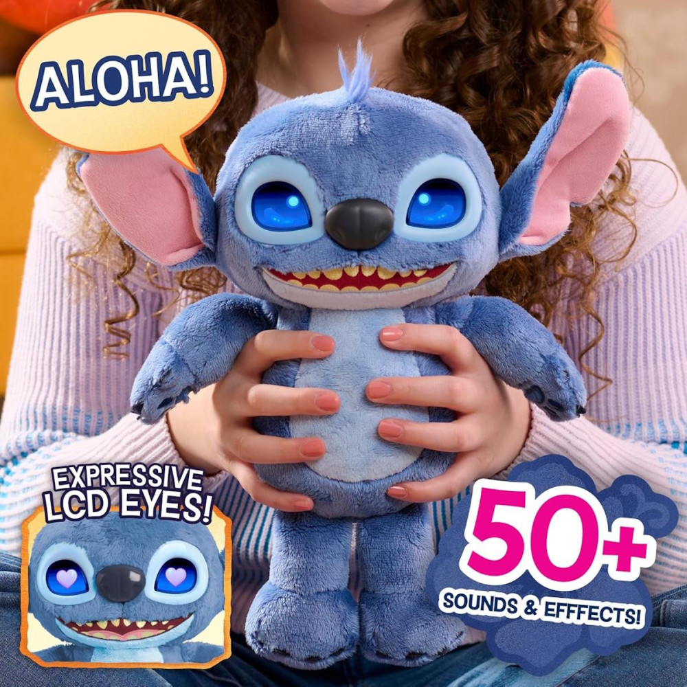 Stitch Peluche Olhos Mágicos