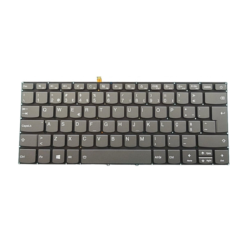 Lenovo IdeaPad 320S-14 Teclado PT s/Cover Backlight Cinza (embutir) - 5CB0Q64348