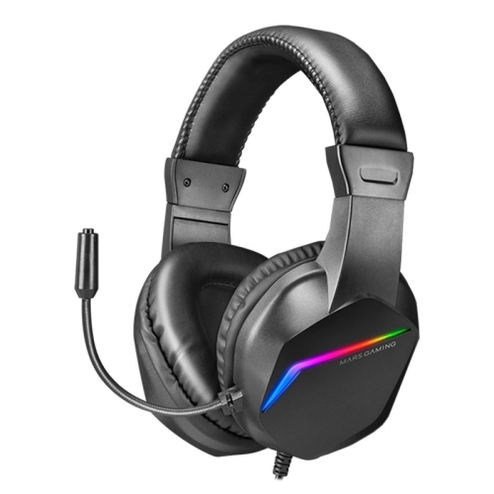 Headset Mars Gaming FRGB (Preto)