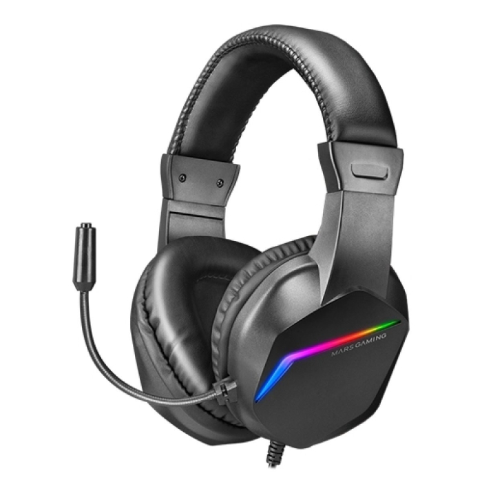 Headset Mars Gaming FRGB (Preto)