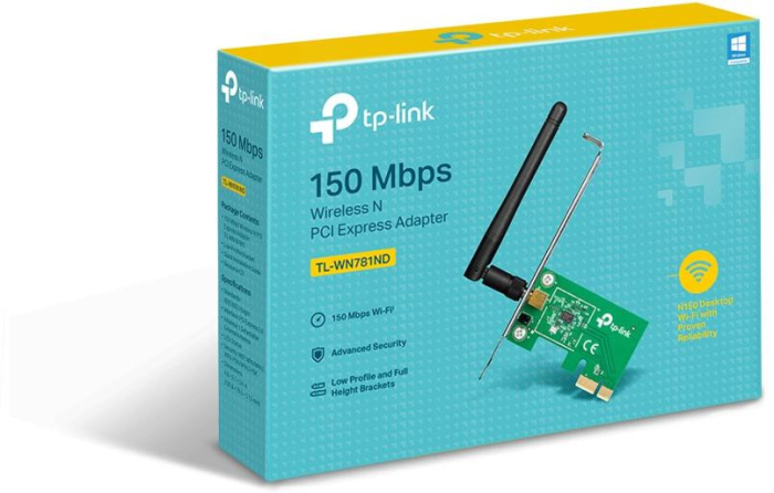Placa de Rede TP-Link Wireless 150MBPS PCI Express