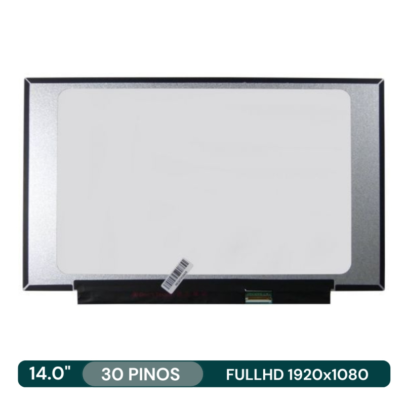 Ecrã LCD 14.0" 1920x1080 FullHD 30Pin 31cm s/Brackets - B140HTN02.1