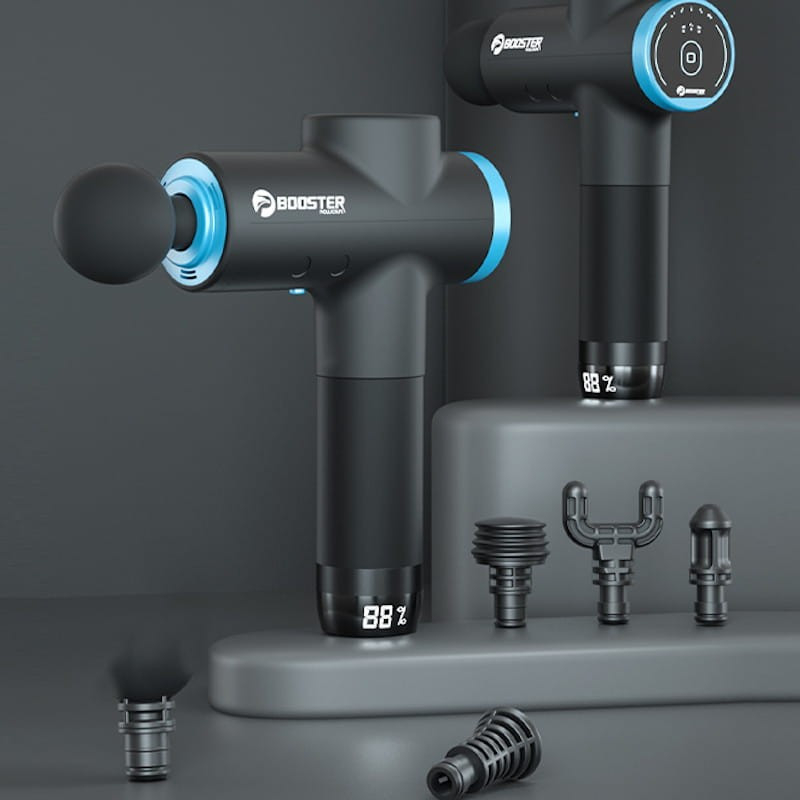 Pistola de Massagem Muscular Booster 12V-M2 6 Cabeças