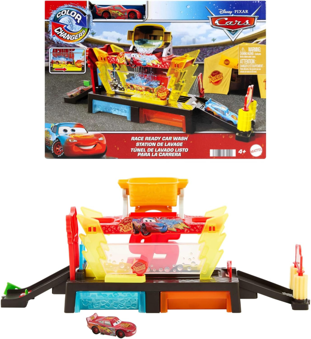 Mattel Disney Pixar Cars - Túnel de Lavagem Color Changers