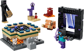 Lego Minecraft Jornada em Nether e Portal do End