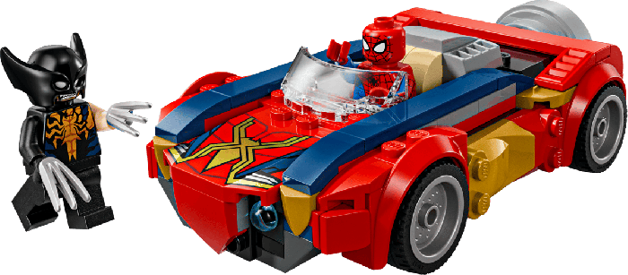Lego Carro do Spider-Man contra Wolverine Venomizado