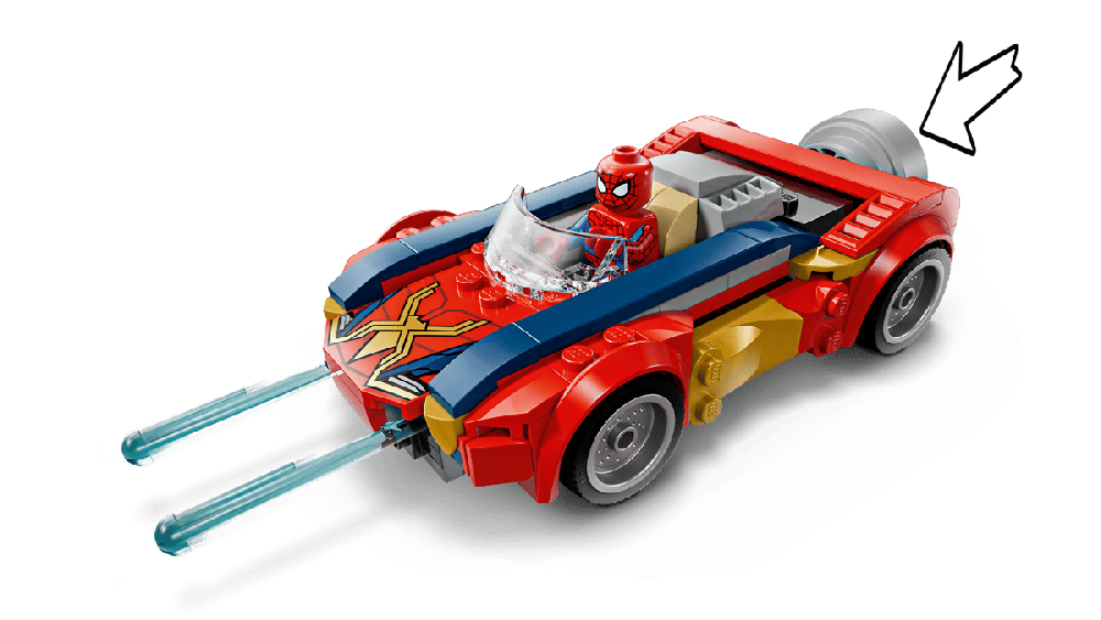 Lego Carro do Spider-Man contra Wolverine Venomizado