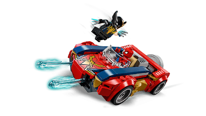 Lego Carro do Spider-Man contra Wolverine Venomizado