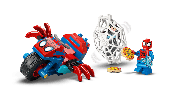 Lego Spidey na sua Mota contra Rhino
