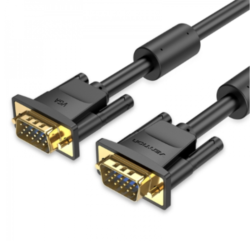 Cabo VGA-VGA Vention M-M 0.5m Suporta 1080P 60Hz