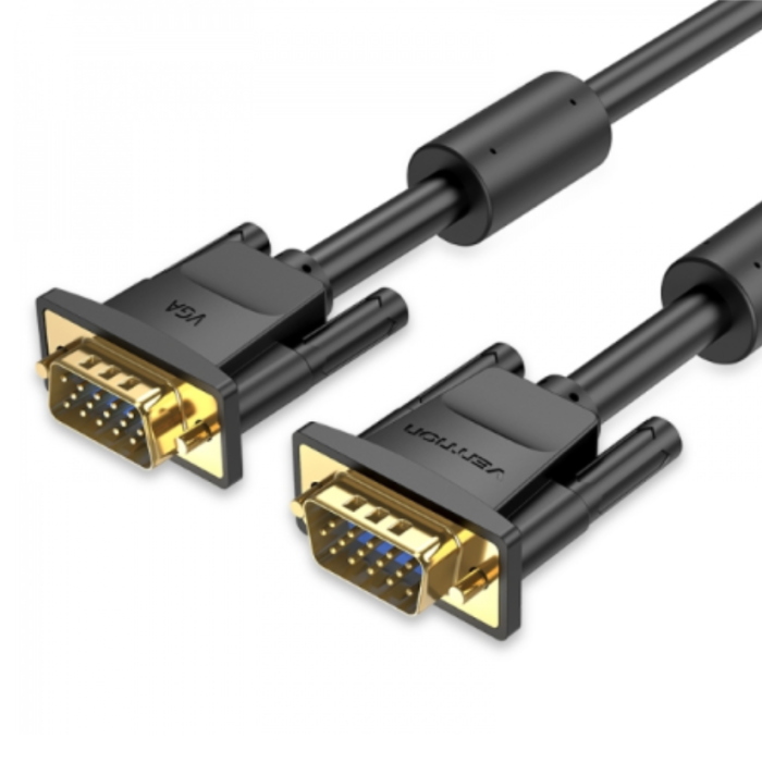 Cabo VGA-VGA Vention M-M 0.5m Suporta 1080P 60Hz