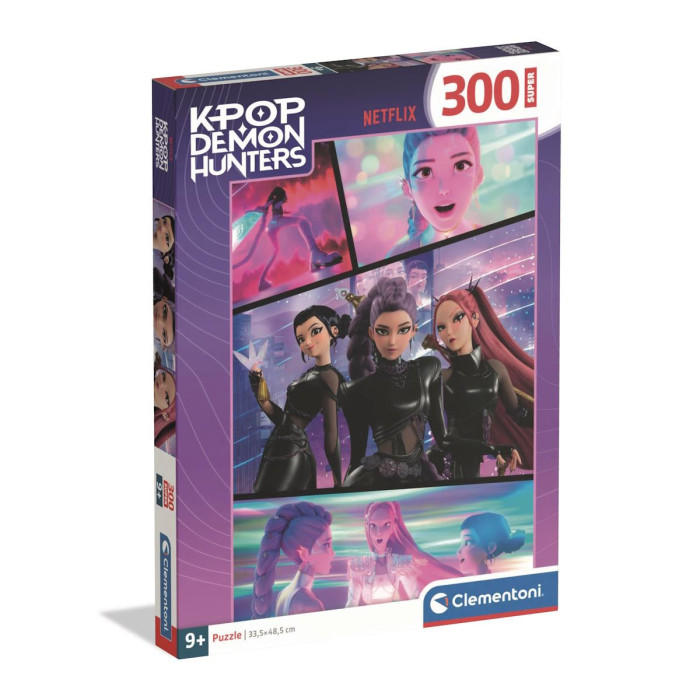 Puzzle Super Kpop Demon Hunters - 300 Peças - Clementoni