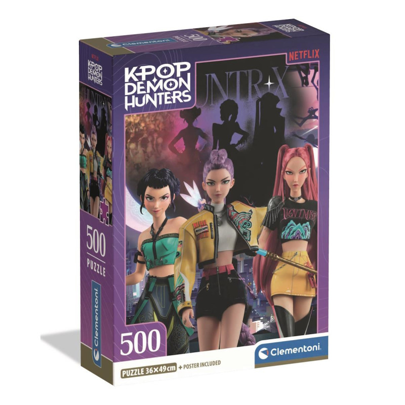 Puzzle Kpop Demon Hunters: Huntr/x - 500 Peças - Clementoni