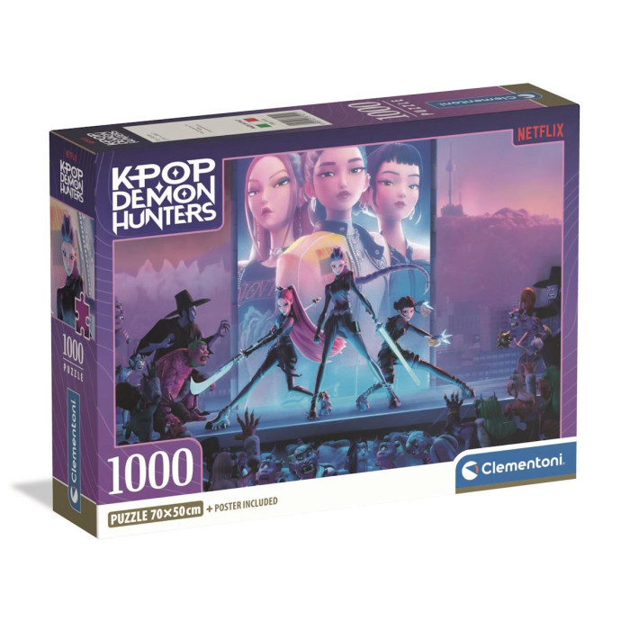 Puzzle Kpop Demon Hunters - 1000 Peças - Clementoni