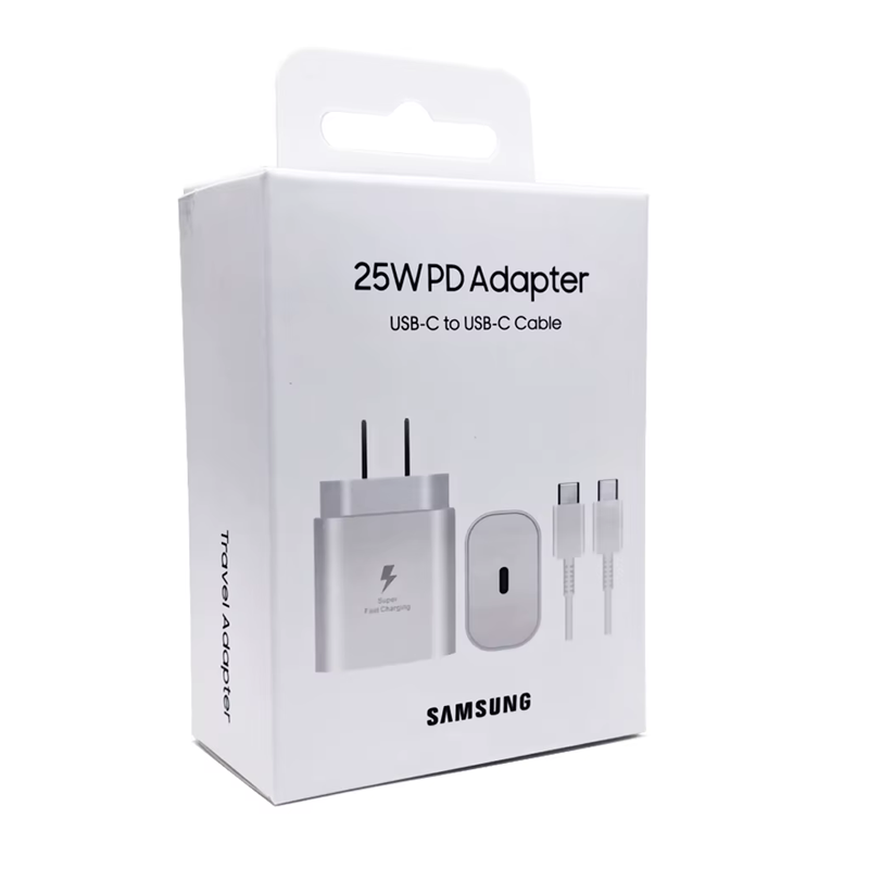 Carregador Original Samsung USB-C 25W Branco + Cabo - GP-PTU021SOAWQ