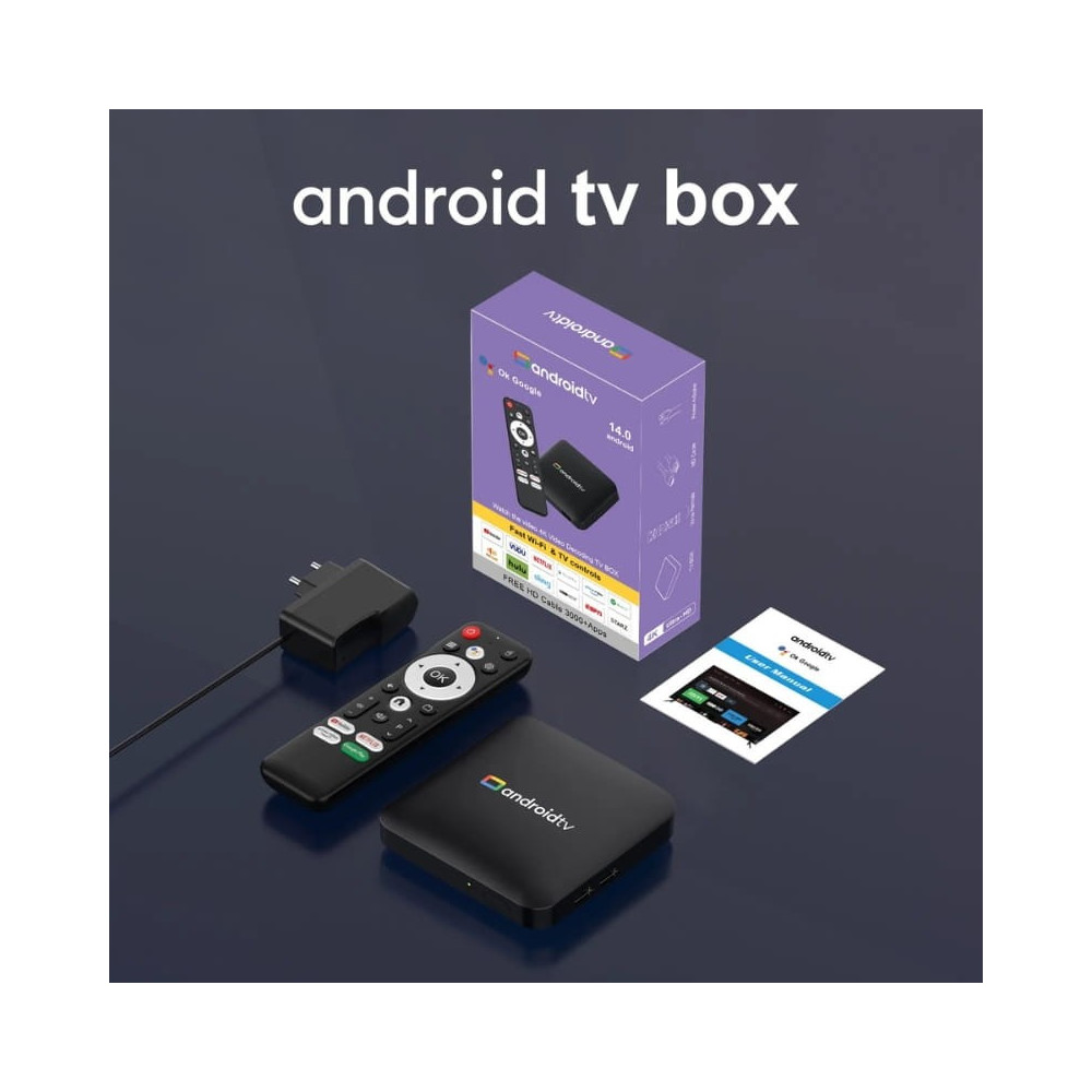 Android TV H96 Max 2GB/8GB 4K WiFi Dual Band Android 14