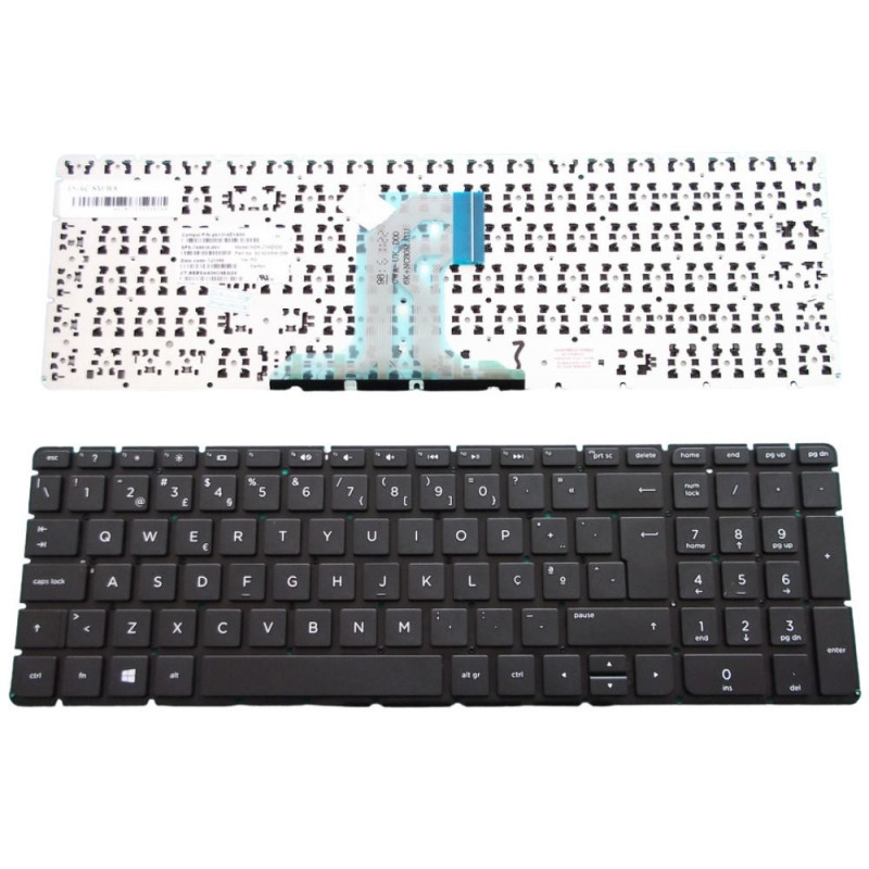 HP 15-AC Teclado Preto PT s/Cover (embutir) - 813975-131