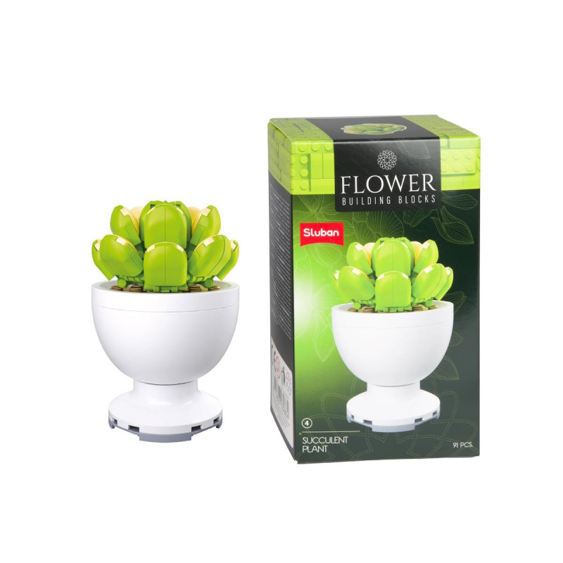 Blocos de Construção Vaso de Flores (Sortido)