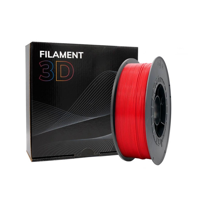 Filamento 3D ASA Diâmetro 1,75 mm (Vermelho)