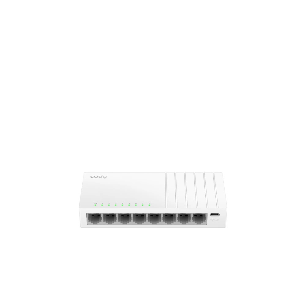 Switch Cudy de 8 portas RJ45 Portas USB-C
