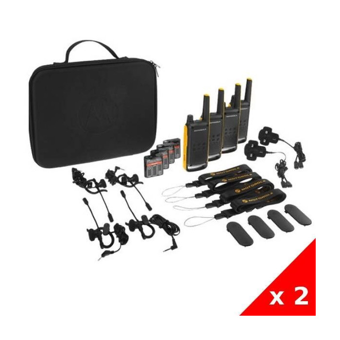 Walkie Talkies Motorola Extreme Quad (Pack de 8 unidades)