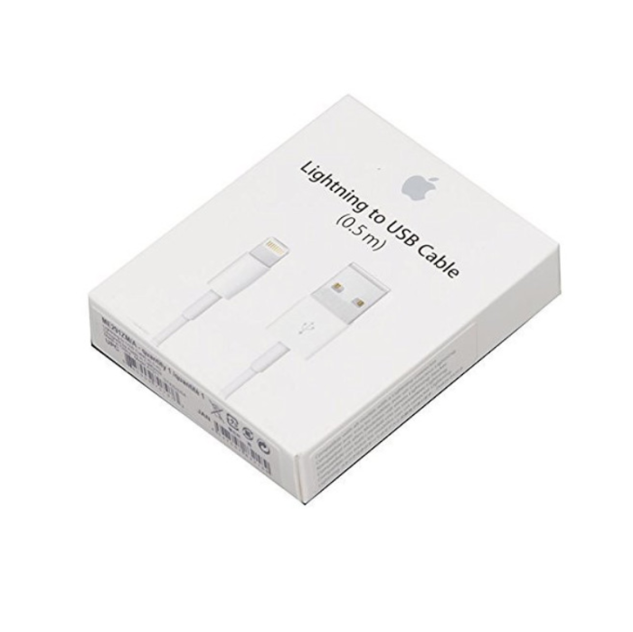 Cabo Apple USB-A Macho - Lightning (Branco)
