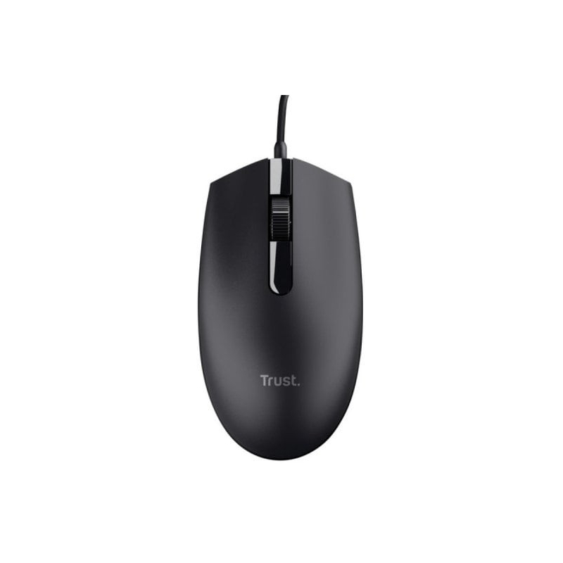 Rato Trust USB 1200dpi 3 Botões Cabo de 1.60m - Preto