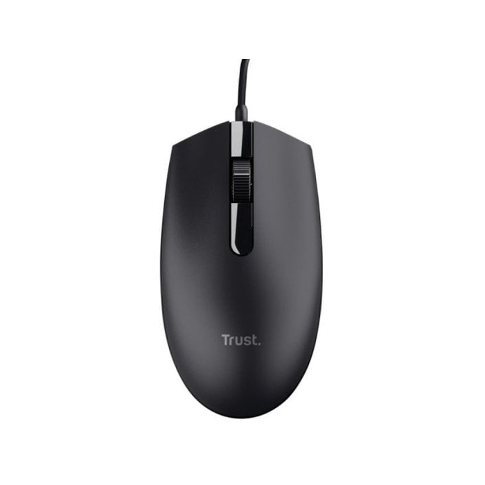 Rato Trust USB 1200dpi 3 Botões Cabo de 1.60m - Preto
