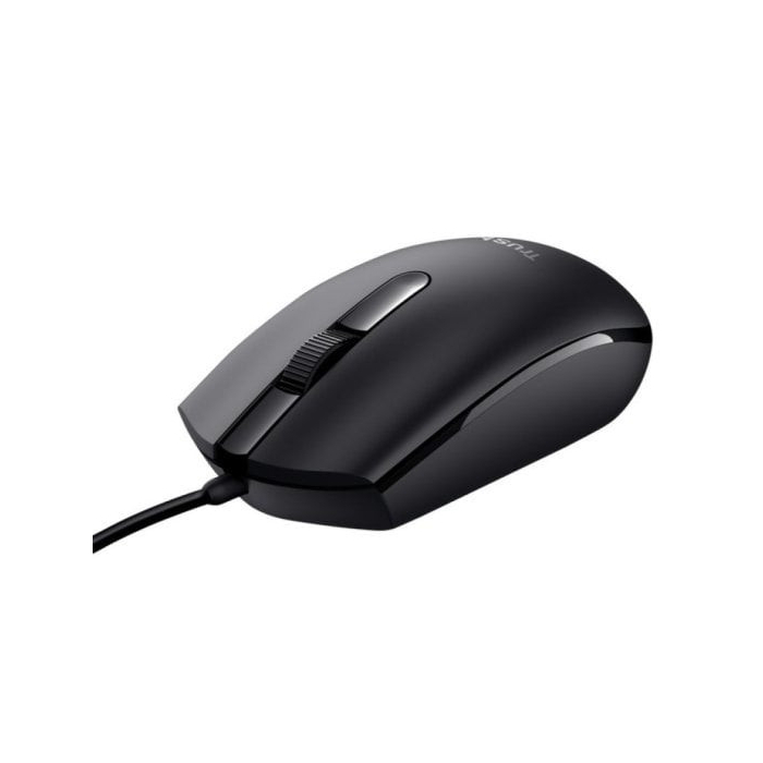 Rato Trust USB 1200dpi 3 Botões Cabo de 1.60m - Preto
